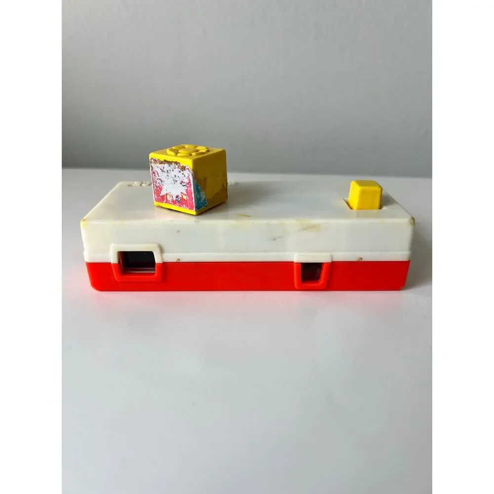 Vintage Fisher-Price Pocket Camera Toy #474-Zoo Picture Slides 1974 Works